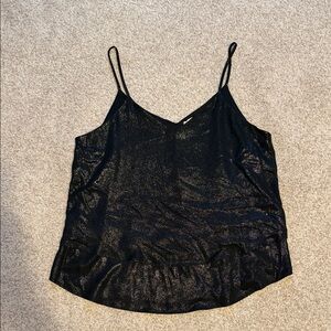 Miami Black Glitter Women's Camisole